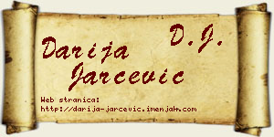 Darija Jarčević vizit kartica